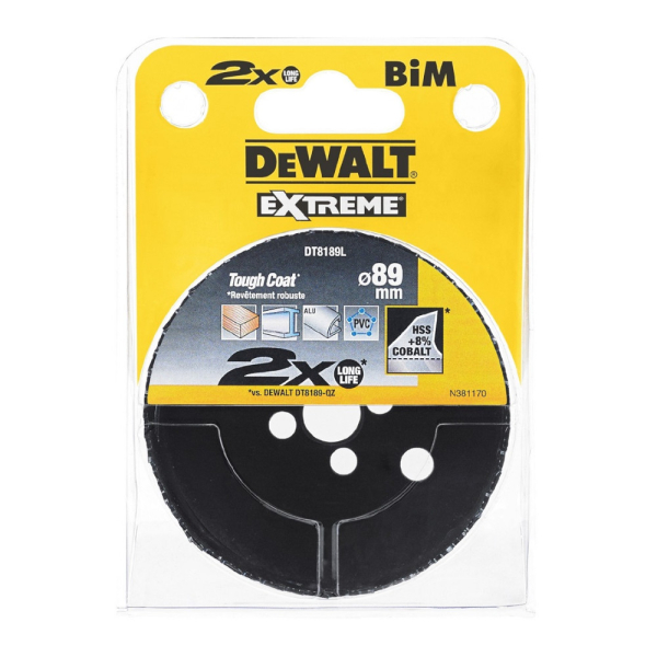 Цифенбор с карбидным покрытием DEWALT DT 8189 L 89*46 мм
