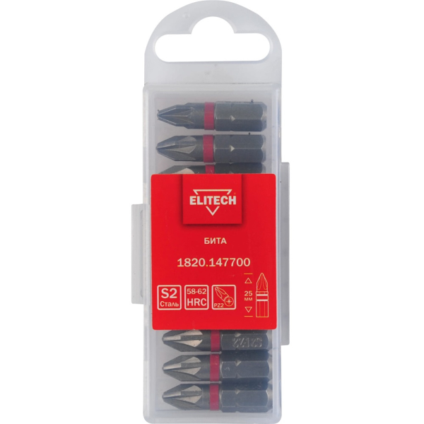 Бита ELITECH PZ2*25мм (10 шт.)   1820.147700