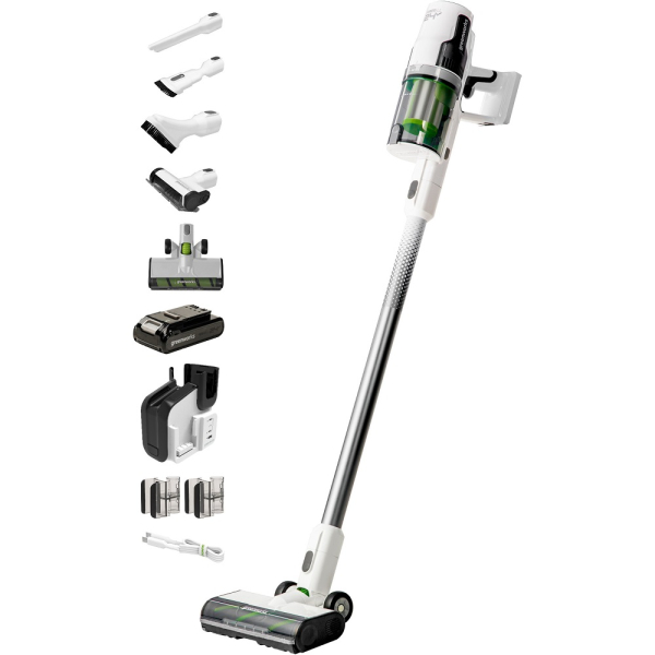 Пылесос вертикальный GREENWORKS GD24SVK4D 24 V White с АКБ и ЗУ   4701107UB