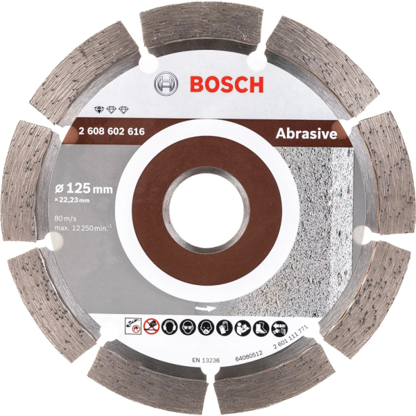 Диск алмазный BOSCH Abrasive 125*22.2 сегмент   2.608.602.616