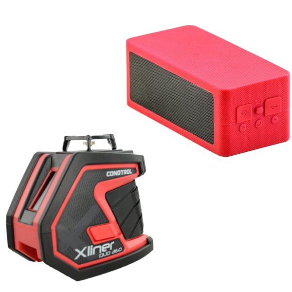 Лазерный уровень CONDTROL XLiner Duo 360 + колонка Boomsonix   1-2-170