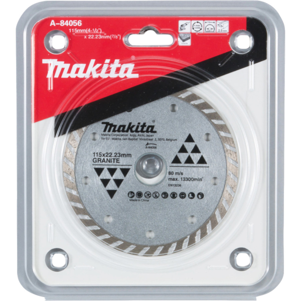 Диск алмазный Makita 115*22,2 турбо   A-84056