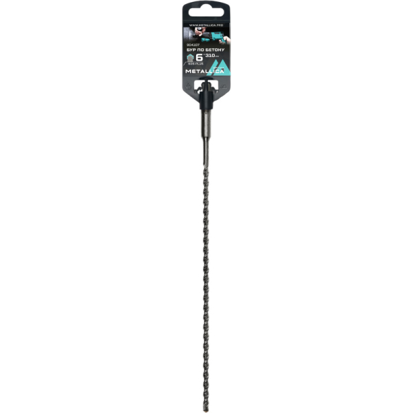 Бур по бетону SDS-plus METALLICA Optima 6х310/250 мм   904107