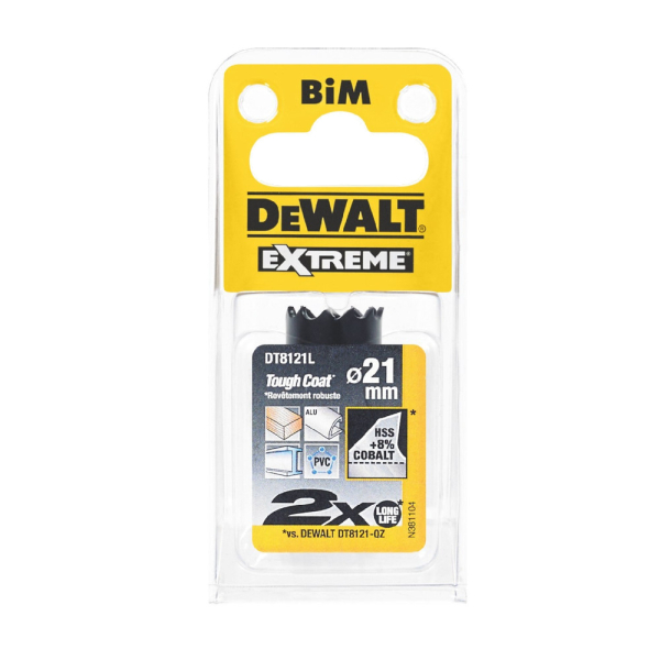 Цифенбор с карбидным покрытием DEWALT DT 8121 L 21*37 мм