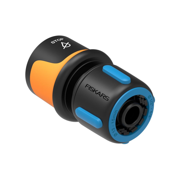 Коннектор для шланга Fiskars 1/2"-5/8" с автостопом   1027079