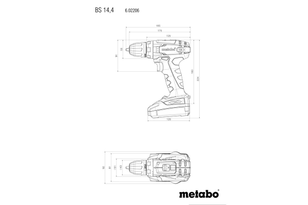 Дрель аккумуляторная Metabo BS 14.4 Li-ion   602206530