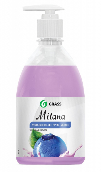 Мыло жидкое GRASS Черника в йогурте 500мл   126300