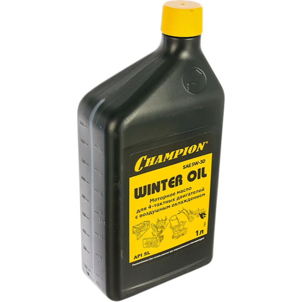 Масло CHAMPION 4-х тактное SAE 5W30 минеральное зимнее 1 л     952811