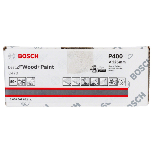 Шкурка ОШМ BOSCH d 125 Р-400   2.608.607.832