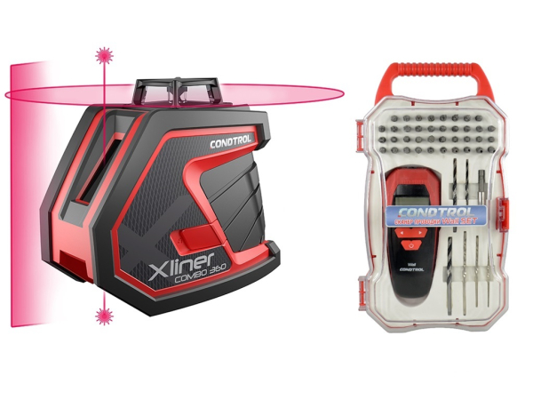 Лазерный уровень CONDTROL XLiner Combo 360 + CONDTROL Wall set   1-2-154