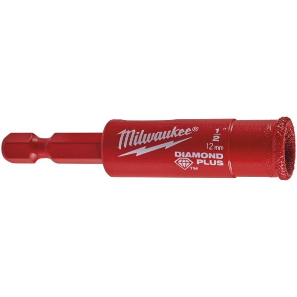 Коронка алмазная Milwaukee Diamond Plus 12мм