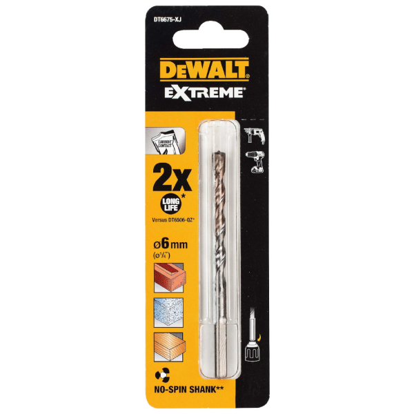 Сверло DEWALT Extreme 6*100 мм по бетону   DT 6675