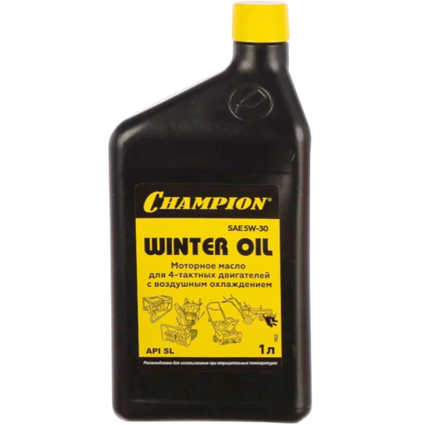 Масло CHAMPION 4-х тактное SAE 5W30 минеральное зимнее 1 л     952811