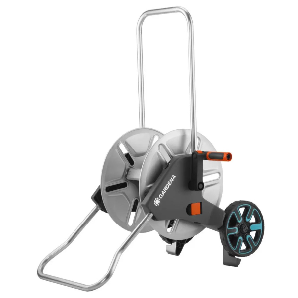 Тележка Gardena AquaRoll M Easy со шлангом металлическая + комплект для полива    18547-20.000.00