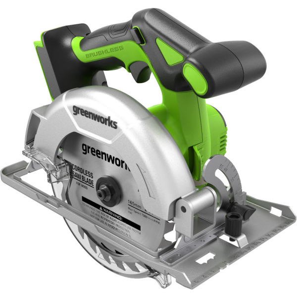 Пила дисковая аккумуляторная GREENWORKS GD24CS165 24V   1501607CUG
