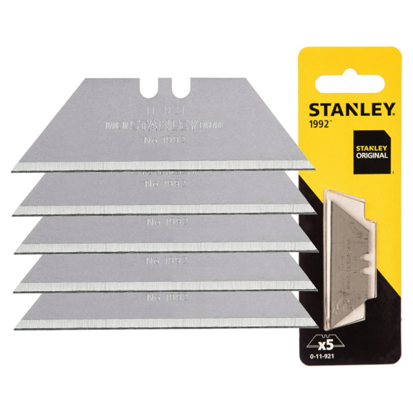 Лезвие STANLEY 1992 62х19мм (уп. 5 шт.)     0-11-921