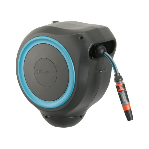 Катушка со шлангом настенная автоматическая Gardena RollUp S 15 м голубая   18600-20.000.00