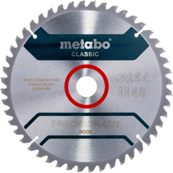 Диск пильный Metabo 254*30*48