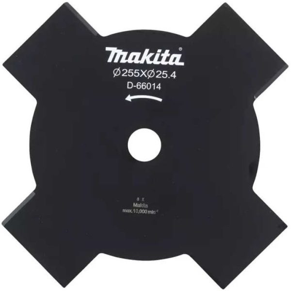Нож Makita для травы d255x25,4 мм, 4 зуба   D-66014