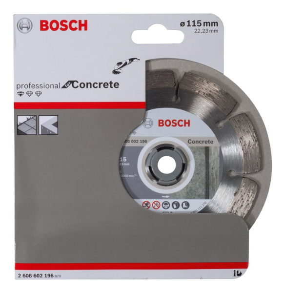 Диск алмазный BOSCH Concrete 115*22.2 сегмент   2.608.602.196