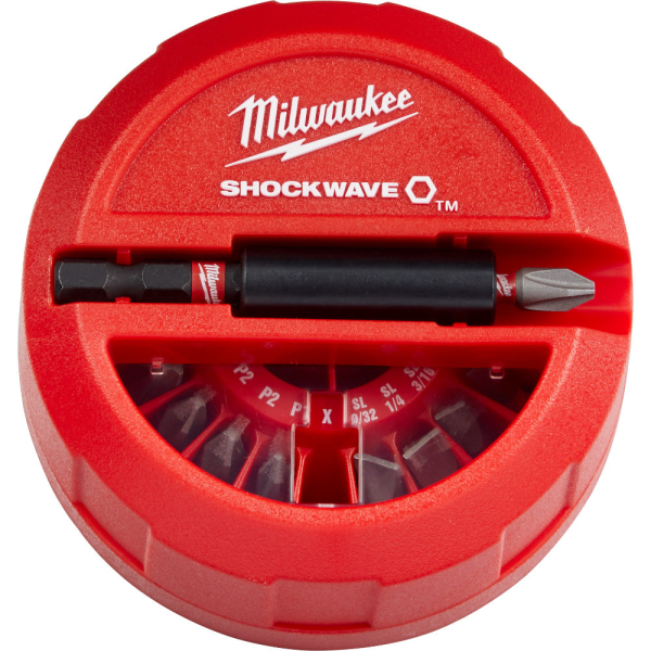 Набор бит Milwaukee SHOCKWAVE 15шт