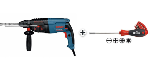 Перфоратор BOSCH  GBH 2-26 DRE + отвертка Wiha screwdriver     0.615.990.K00
