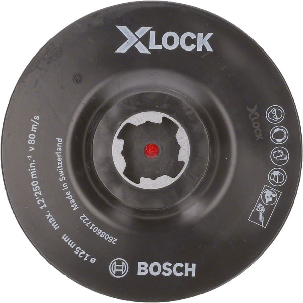 Тарелка опорная BOSCH X-LOCK 125 мм на липучке   2.608.601.722