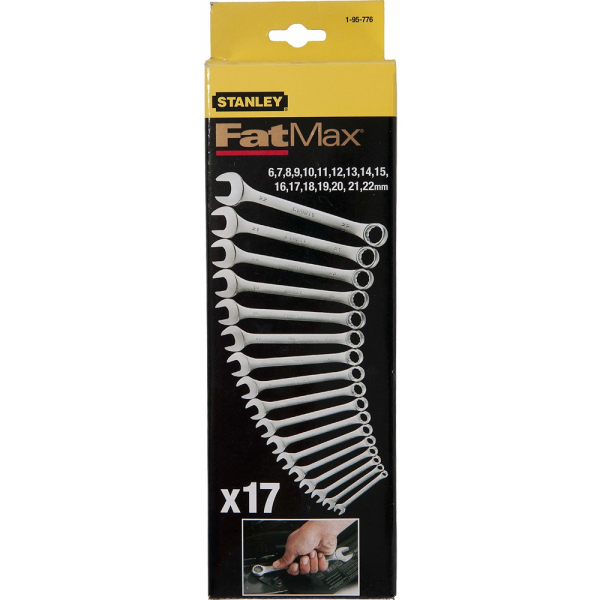 Набор STANLEY из 17-ти комбинированных гаечных ключей     1-95-776