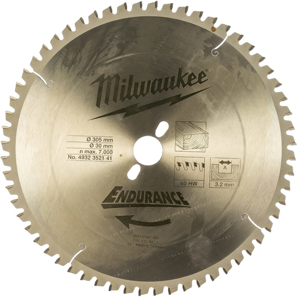 Диск п/п Milwaukee 305*30 Z60 мм  дерево