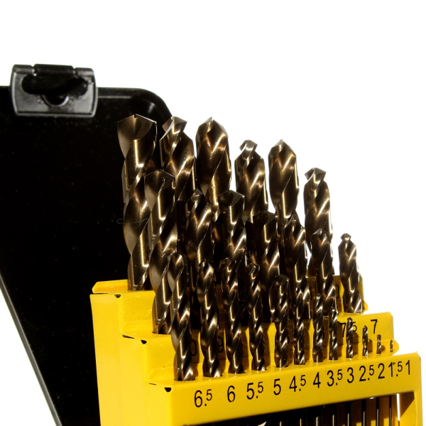 Набор сверл ГРАНИТ по металлу HSS-Co из 25 штук