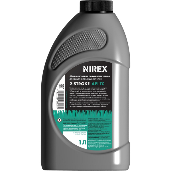 Масло NIREX 2-х тактное полусинтетика API TC 1 л     NRX-32290