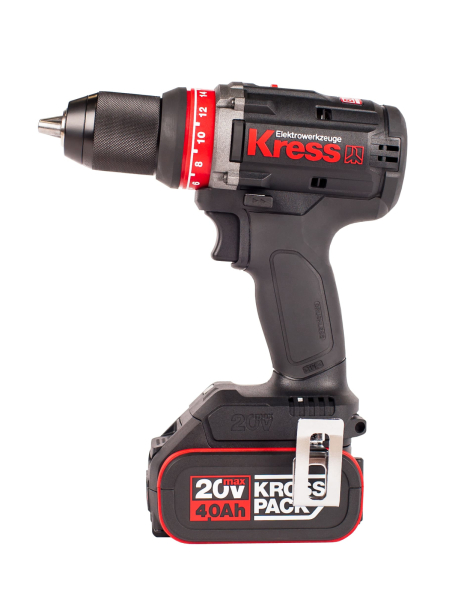 Дрель аккумуляторная KRESS KU124 20V 4,0Ач кейс
