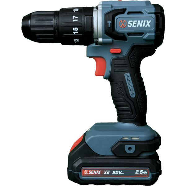 Дрель ударная аккумуляторная SENIX PDHX2-M2-EU KIT 2акб, зу, кейс
