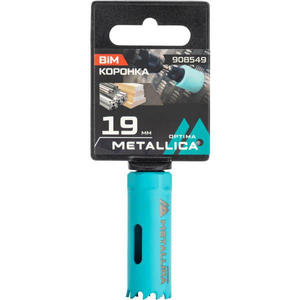 Коронка биметаллическая METALLICA Optima 19 мм 3/4" Vario 1/2-20UNF   908549