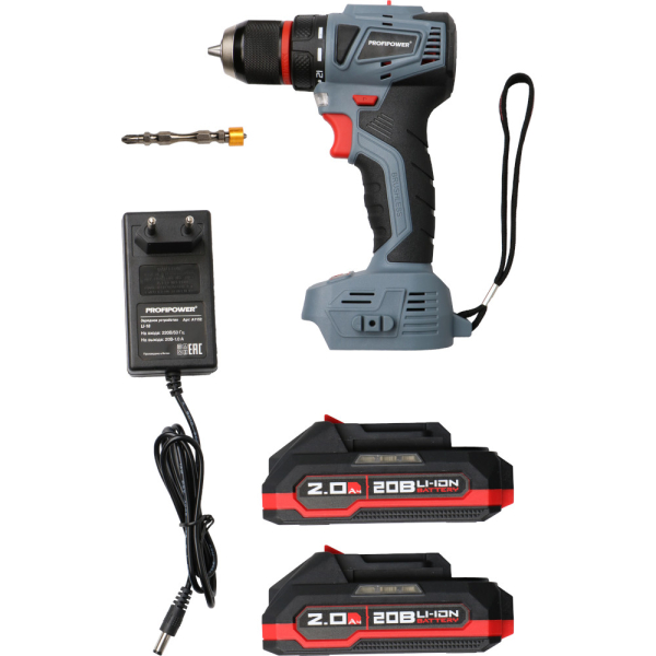 Дрель-шуруповерт аккумуляторная PROFIPOWER MKBL-20B   T0056M1