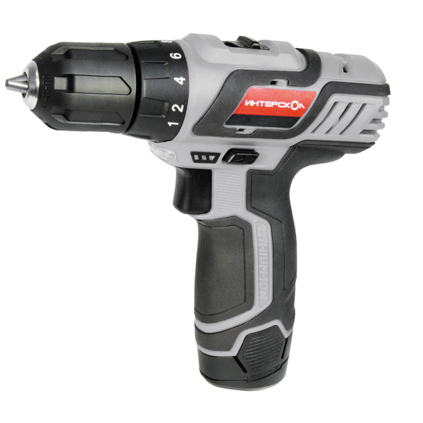 Дрель аккумуляторная Интерскол ДА-12 ЭР-02 кейс 1,5Ач   434.1.2.00