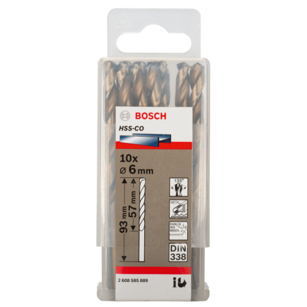 Сверло BOSCH HSS-Co Standardline  6*93 по металлу   2.608.585.889