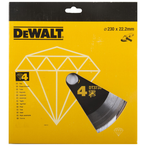 Диск алмазный DEWALT DT 3738 230*22,2 мм сплошной