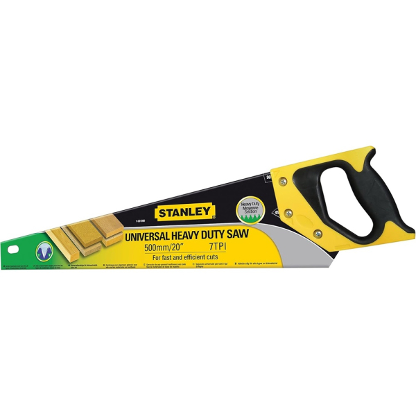 Ножовка STANLEY HEAVY DUTY по дереву 500мм/20"     1-20-090