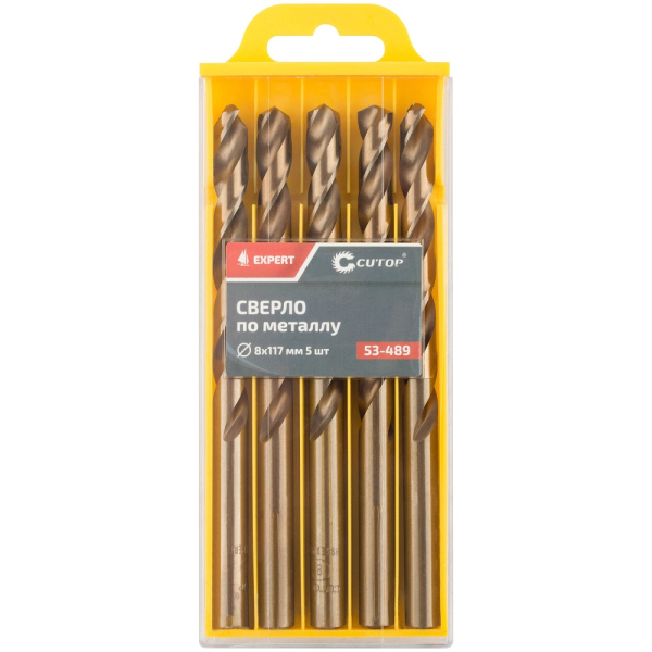 Сверло Cutop EXPERT 8*117 по металлу 5 шт   53-489