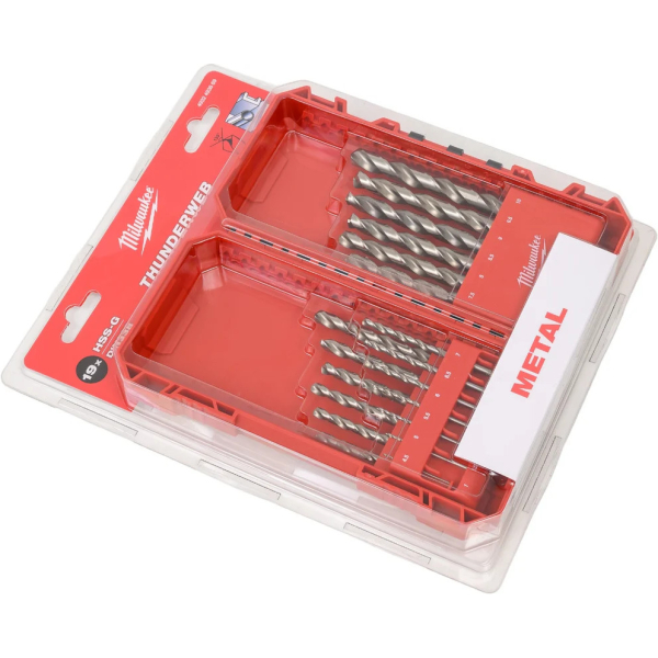 Набор сверл Milwaukee THUNDERWEB HSS-G по металлу 19шт