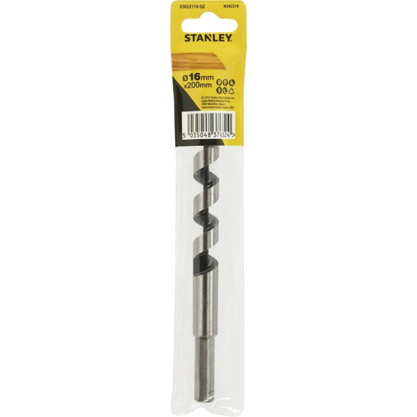 Сверло STANLEY по дереву шнековое 16*200   STA52110