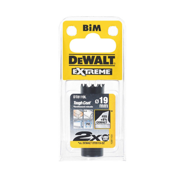 Цифенбор с карбидным покрытием DEWALT DT 8119 L 19*37 мм