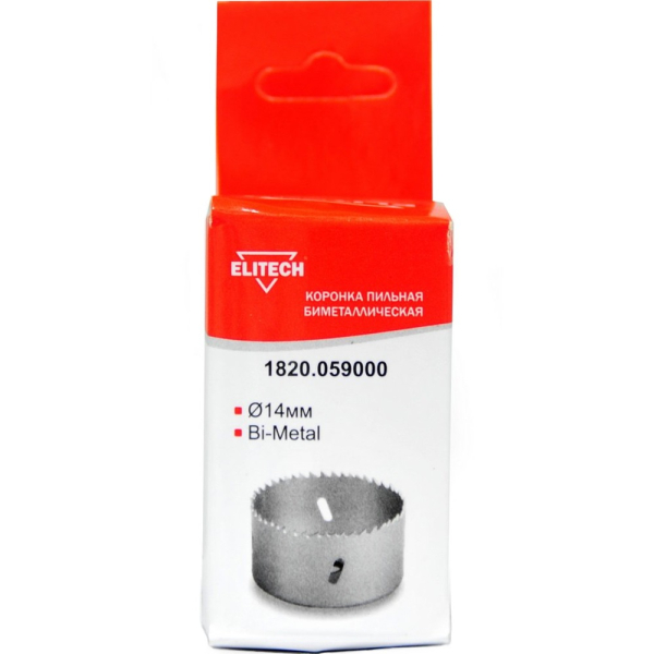 Цифенбор биметаллический ELITECH 14 мм   1820.059000
