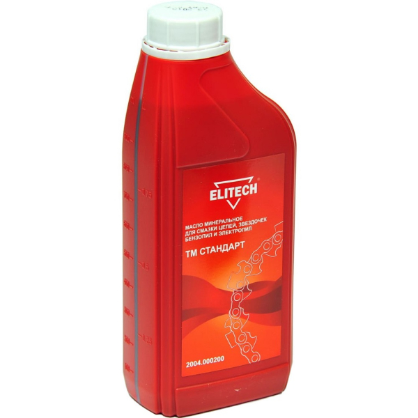 Масло ELITECH для смазки цепи и шины минеральное 1 л