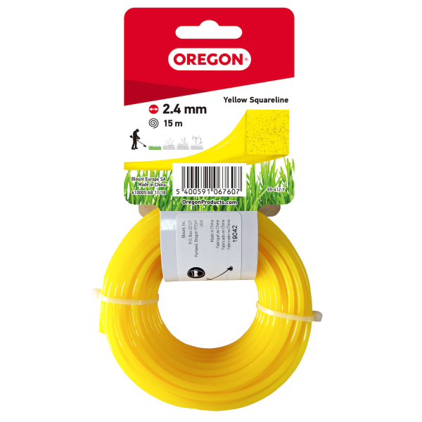 Леска Oregon Yellow Square 2,4*15 м     69-412-Y
