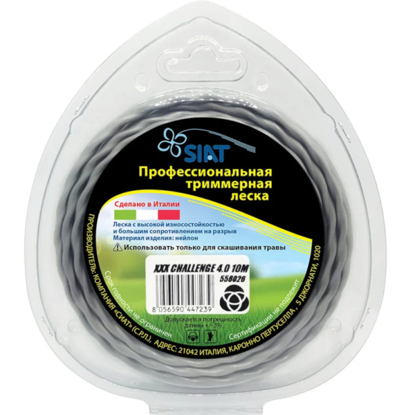 Леска SIAT CHALLENGE 4,0*10 м (кручёный эллипс)   556026