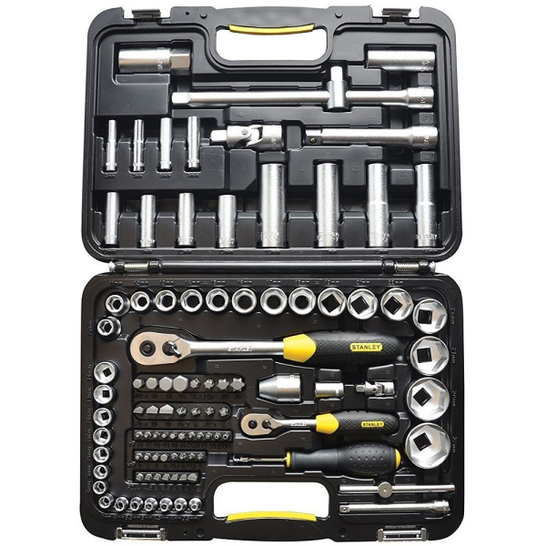 Набор торцевых головок 1/4"и 1/2'' STANLEY EXPERT 96шт.     1-94-668