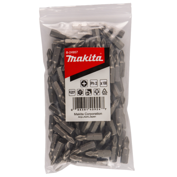 Бита Makita C-form PH2-25 мм 100 шт   B-24957