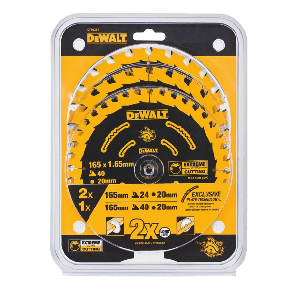 Диск п/п DEWALT DT 10397   165*20 24-2 шт, 40-1шт